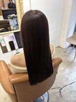 アンジュール(UNJOUR.)&nbsp;縮毛矯正ボルドーカラー髪質改善大人女子