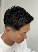リバースセンターパートニュアンスパーマニュアンスウルフダウH