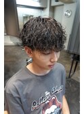 波巻きパーマ