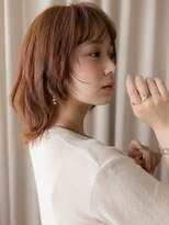 カバーヘアアンドスパ ブリス 浦和(COVER HAIR&SPA bliss) ミルクティーブロンドクラゲヘア結べるくびれボブウルフ30代W