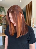 ヘアサロン ニコ(hair salon nico)&nbsp;インナーカラーオレンジ
