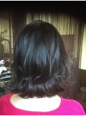 ミディアムボブ外ハネ巻き＆ミックス巻き1