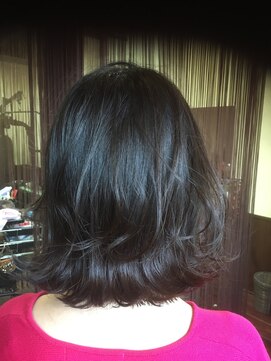 ヘアーエヌプラス (HAIR N+) ミディアムボブ外ハネ巻き&ミックス巻き1