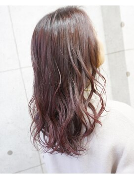 ヘアテリア リュウ 大塚(hair teria ryu) 【Bf→Af】しっかり発色ピンクブラウンミディアム