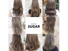 シュガー ヘアアンドネイル 仙台(SUGAR)の雰囲気（#ブリーチ#韓国#ミルキーベージュ#モカベージュ#エクステ）