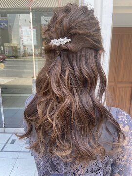 インビテーション(invitation) 【invitation】お呼ばれアレンジ・ハーフアップ・ヘアセット