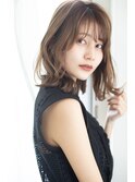 外ハネゆるふわミディアム
