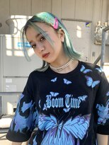 アレンジボブ_アースカラーくびれヘアツートンカラー_99021
