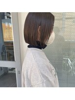 ミント(mint)&nbsp;ミニボブ/ボブ/切りっぱなしボブ/オリーブグレージュ/オリーブ