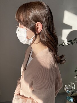 アネラ(Anela) 流れる顔まわりカット　マロンベージュ【平井】