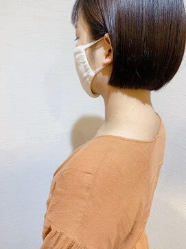 ローグ ヘアー 金町店(Rogue HAIR) ローグ金町《沙月》　耳かけミニボブ