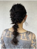 ヘアアレンジ/編みおろし