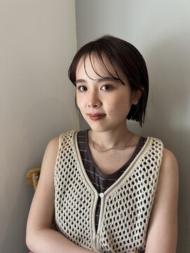 ガーランド (Garland) 切りっぱなしボブ/暖色カラー/前髪/原宿神宮前