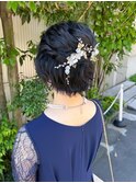 ハーフアップパーティーヘアセット♪