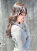 クラゲヘアー/オリーブグレー/小顔/ココアベージュ［世田谷］