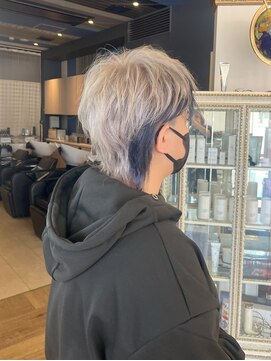 コワファースト 大分(COIFF1RST) マッシュショート！ブルージュのデザインカラー