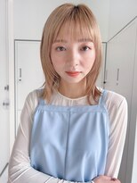 ミディアムボブ似合わせ顔周りカット顔まわりレイヤーカット