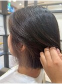 20代30代40代人気インナーカラーピンクカラー×グレージュカラー