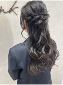 ヘアアレンジ/ヘアセット/卒業式/高校生/ハーフアップ/早朝OK