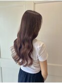 20代30代大人可愛いエクステグラデーションミルクティベージュ