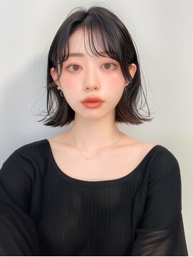 ラベストクズハ(LOVEST KUZUHA) 外はねボブ/艶髪/韓国風ヘア/フェイクブラック/大人ブラウン