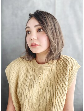 【30代の白髪悩み】白髪ぼかしハイライト＊大人ヘア」