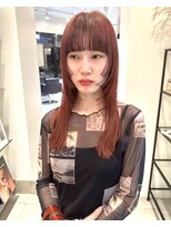 シータ(sheta)&nbsp;【表参道sheta中澤】フルバングハッシュカットレッドブラウン