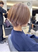 30代40代50代ショート白髪ぼかし銀座丸みくびれ井