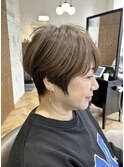 大人可愛い　マッシュショート