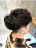 調布メンズパーマスペインカールツイストスパイラルパーマ強め