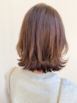 トゥーナ 表参道(tona) ミディアムレイヤー、外ハネボブ、グレージュ、脱白髪染め☆