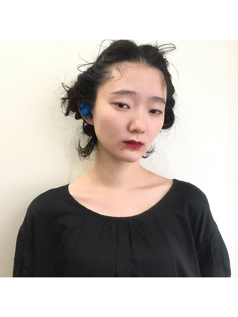 lilu 2018／002 大人かわいい×黒髪×ヘアアレンジ