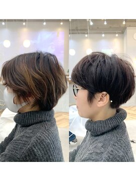 ロミー 本厚木(ROMMY.) 乾かしただけで決まる◎かりあげマッシュショート ROMMY.田中