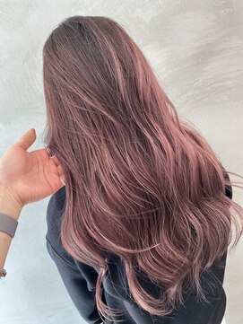 ペスカ 長町南店(pesca) バレイヤージュ×ピンクパープル