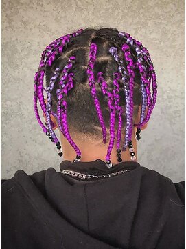 モテナ アット ベッピン(motenas at Beppin s) メンズ★ブロックブレイズ/紫