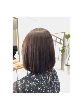 ヘアプラスニリンソウ(hair+) ◇ナチャラルストレートとモーヴカラー