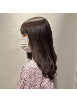 六本木美容室 白金店 大人ピンクブラウン