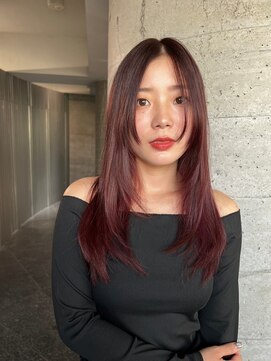 パール(PEAR+L) cherry red × layer style【YURI】