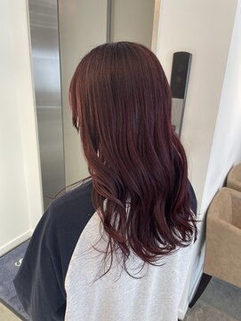 アヴァンスアンス 広島袋町店(AVANCE.ens) ワインレッドカラー