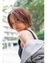 ギークス(GEEKS)&nbsp;【GEEKS渋谷】ナチュラルショートウルフ/冬ヘア/マロンベージュ