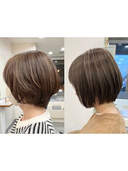 【駅近】前髪の1mmまで徹底的にこだわるKIROのカット。ショートへのスタイルチェンジはお任せください。