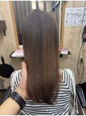 髪質改善ストレート×マロンブラウン