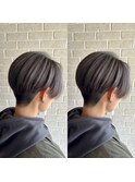 前下がりハンサムショート