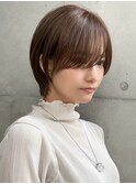 【GEEKS渋谷】ショートレイヤー/冬カラー/チャコールグレー/小顔