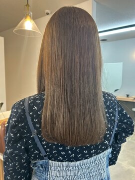 ミルヘアデザイン(mil hair design) ボブ　ミルクティーベージュ　艶髪　髪質改善カラー　ショート