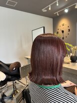 テンペランス(Temperance.) 髪質改善 ブリーチなし×チェリーレッド