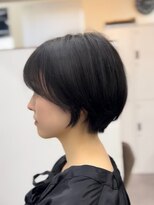 ファーストステップ 表参道(FIRST STEP)&nbsp;20代30代ミニボブ切りっぱなしボブ前髪あり小顔外はねボブ韓国風