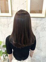 ReFa認定プレミアムサロン 全席個室美容室 Zina ガーデンズ千早【6/27OPEN(予定)】&nbsp;ミルクティー/グレージュ/インナー/ロング【Zina千早SAKI】