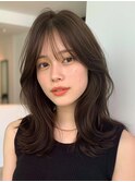 大人可愛いロングヘア20代30代40代◎前髪ありくびレイヤー赤羽