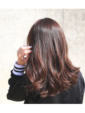 ニコアヘアデザイン(Nicoa hair design) ふんわりモーブロング